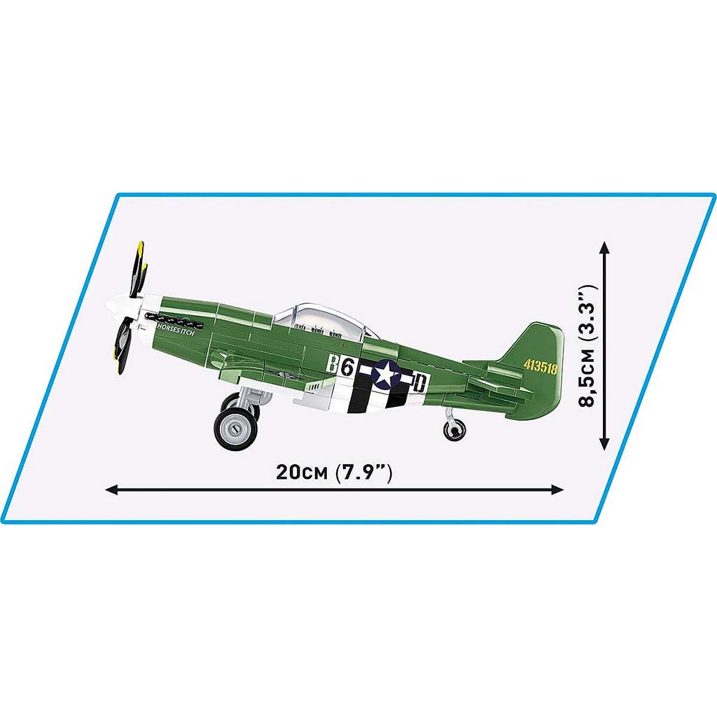 COBI: Mustang P-51D vadászrepülőgép építőjáték (5860) kép 6