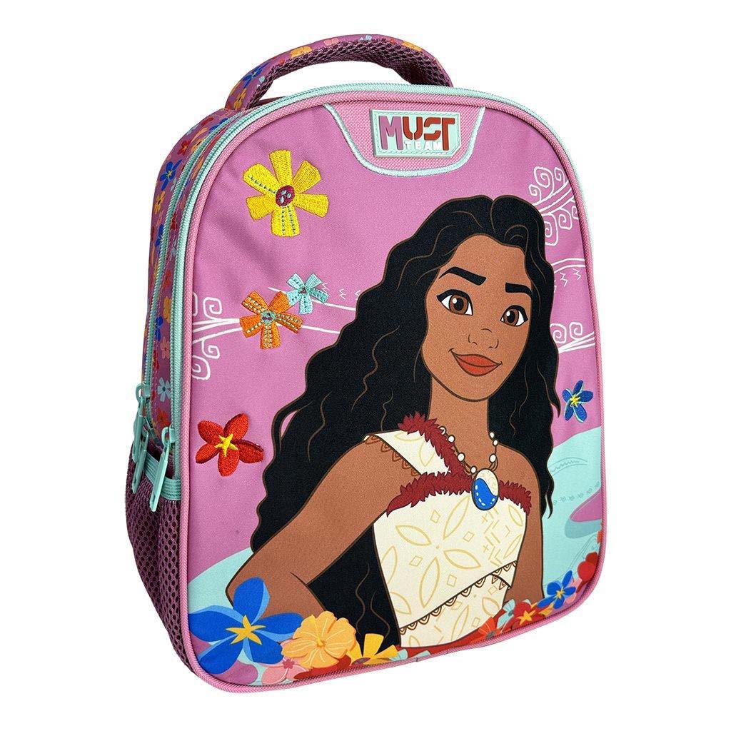 Luna: Must Team Disney Vaiana 2 lekerekített 2 rekeszes ovis hátizsák 27x10x31cm kép 1