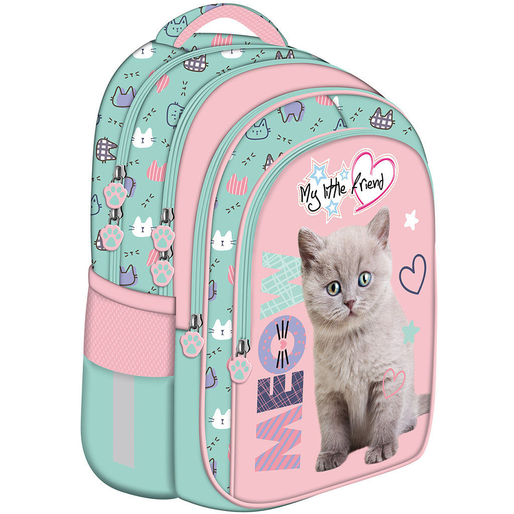 My Little Friend Fluffy Kitty cicás iskolatáska, hátizsák BPL58 44x31x19cm kép 1