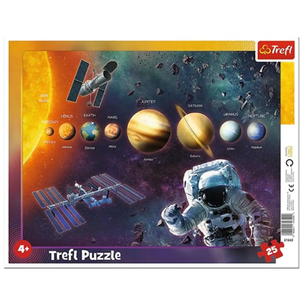 Naprendszer 25 db-os keretes puzzle - Trefl kép 1