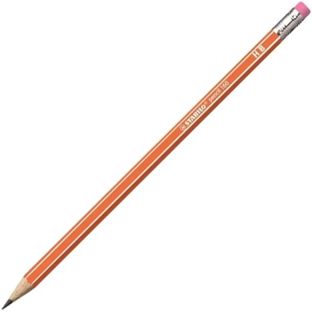 Stabilo: Narancssárga 160 RT grafit ceruza radírral HB kép 1