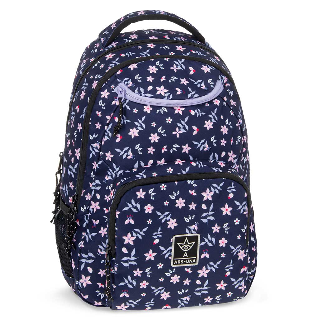 Ars Una: Navy bloom AU-6 iskolatáska, hátizsák 34x45x26cm kép 1
