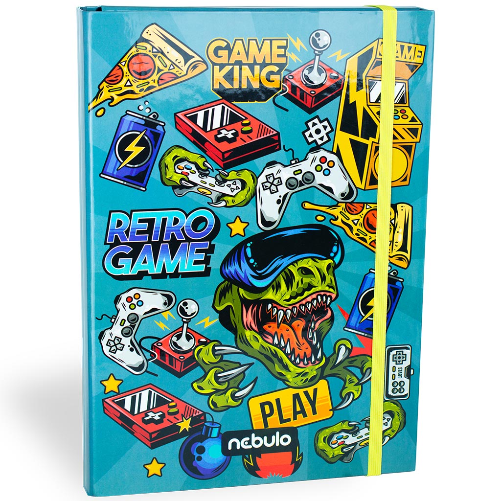 Nebulo: Füzetbox A/4-es méretben gamer mintával kép 1