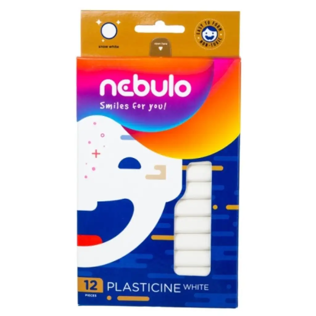 Nebulo: Natúr fehér színű gyurmaszett 12db-os kép 1
