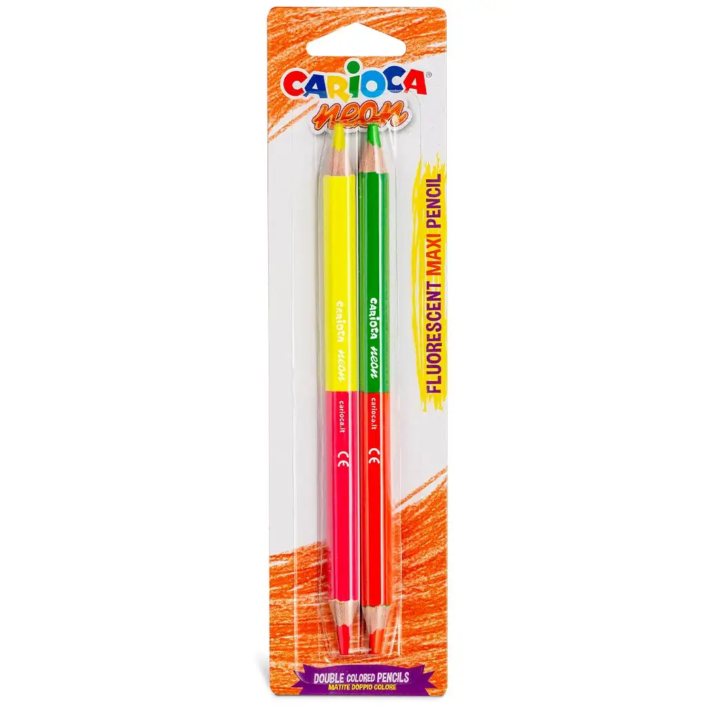 Neon kétvégű 2db-os maxi színesceruza szett - Carioca kép 1