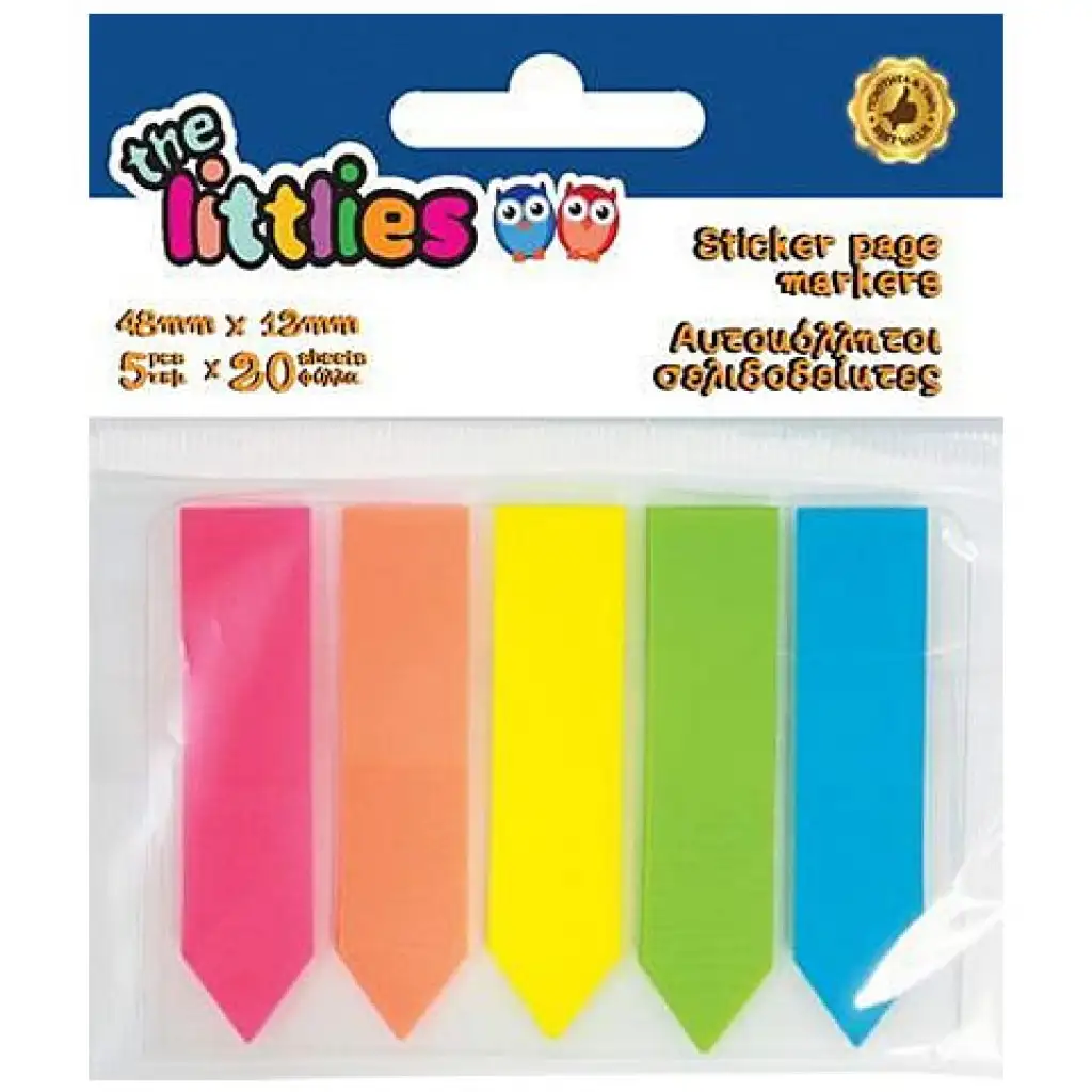 Neon Post-it 5x20db 48x12mm kép 1