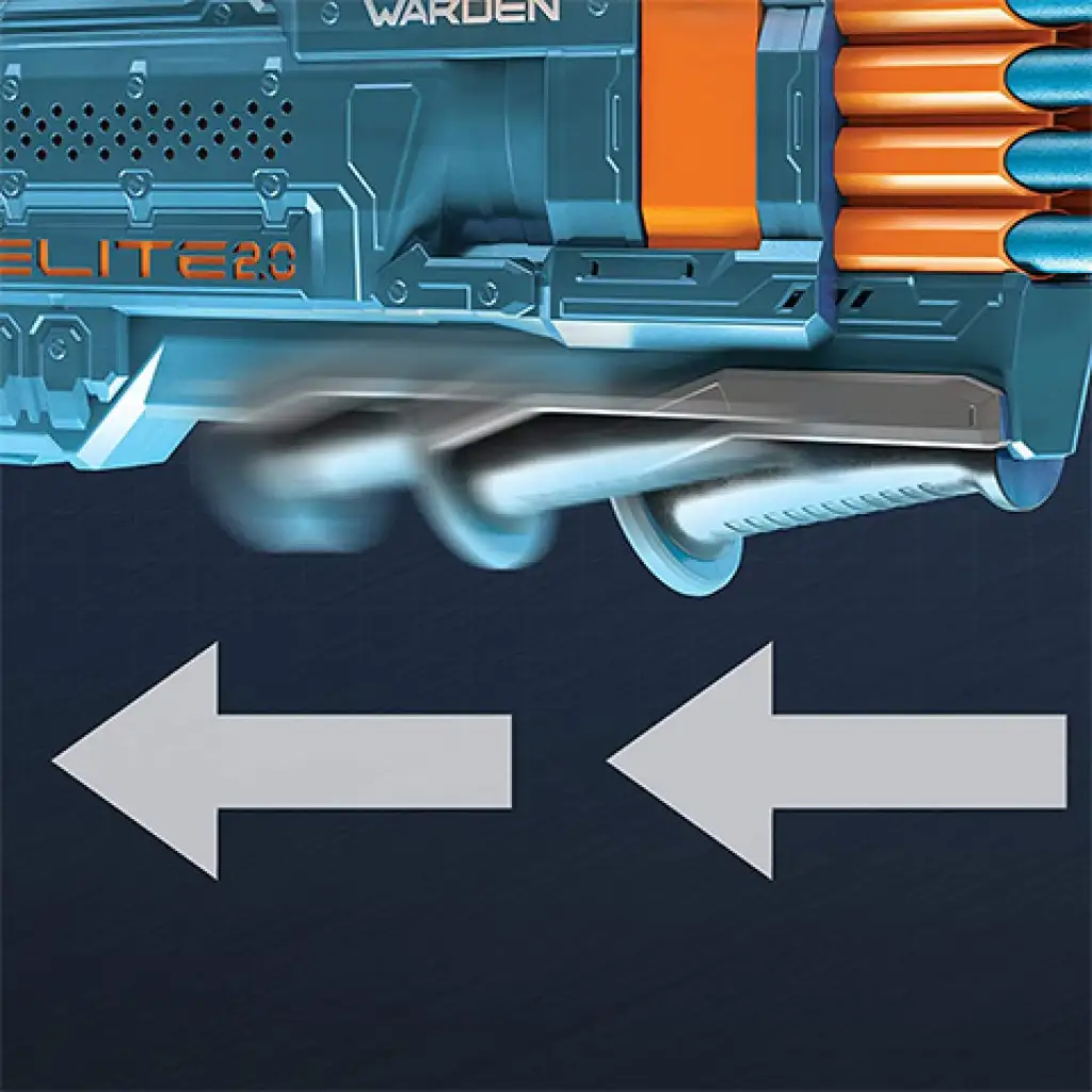 Nerf Elite 2.0 Warden DB-8 szivacslövő fegyver 16 lőszerrel - Hasbro kép 3