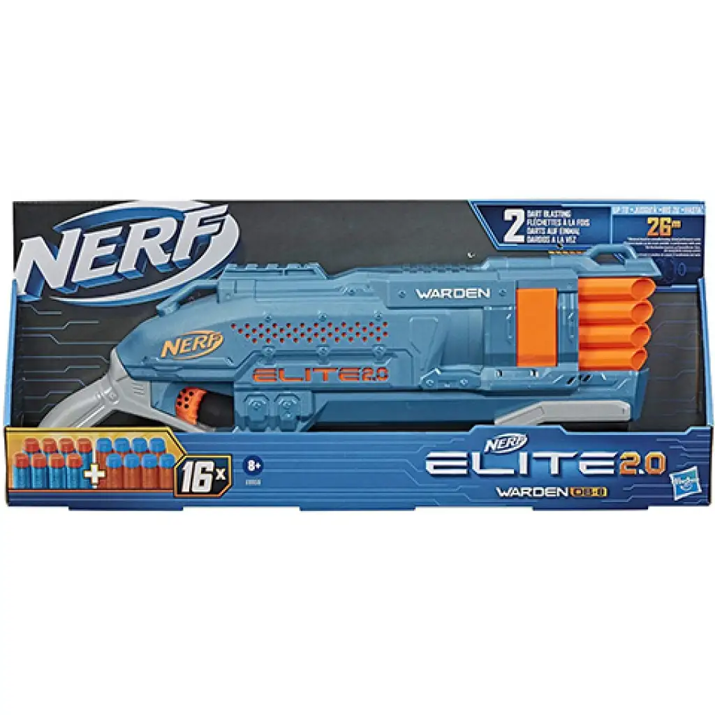 Nerf Elite 2.0 Warden DB-8 szivacslövő fegyver 16 lőszerrel - Hasbro kép 1