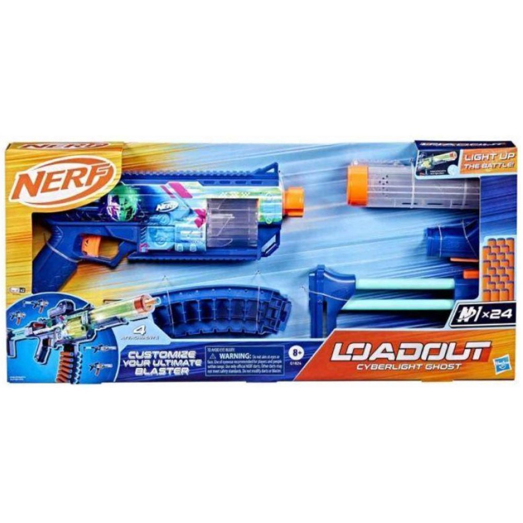 Nerf: Loadout Cyberlight Ghost szivacslövő fegyver – Hasbro kép 1