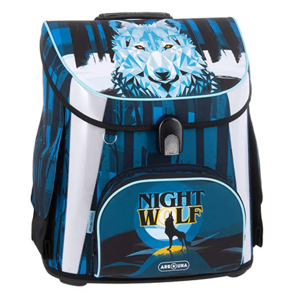 Ars Una: Nightwolf kompakt mágneszáras iskolatáska 33x41x24cm kép 1