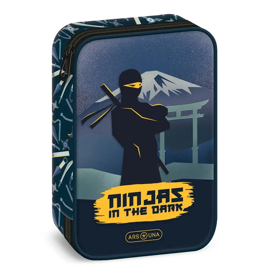 Ars Una: Ninjas in the Dark többszintes tolltartó 15,5x22,5x4,5cm kép 1