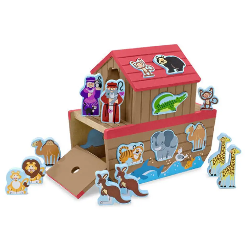 Noé bárkája formaegyeztető játék - Melissa & Doug kép 2