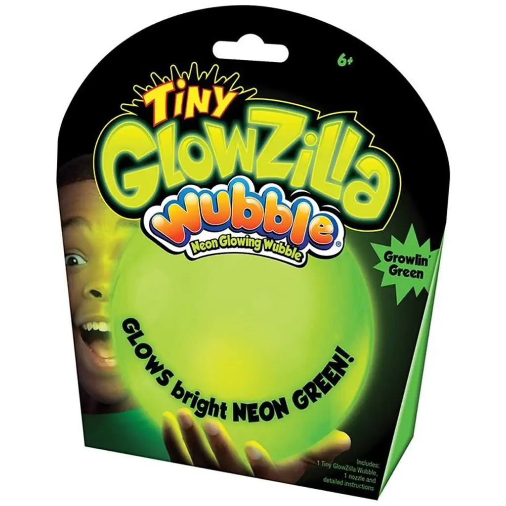 Tiny Glowzilla Wubble világító neon buboréklabda zöld színben 30cm kép 1