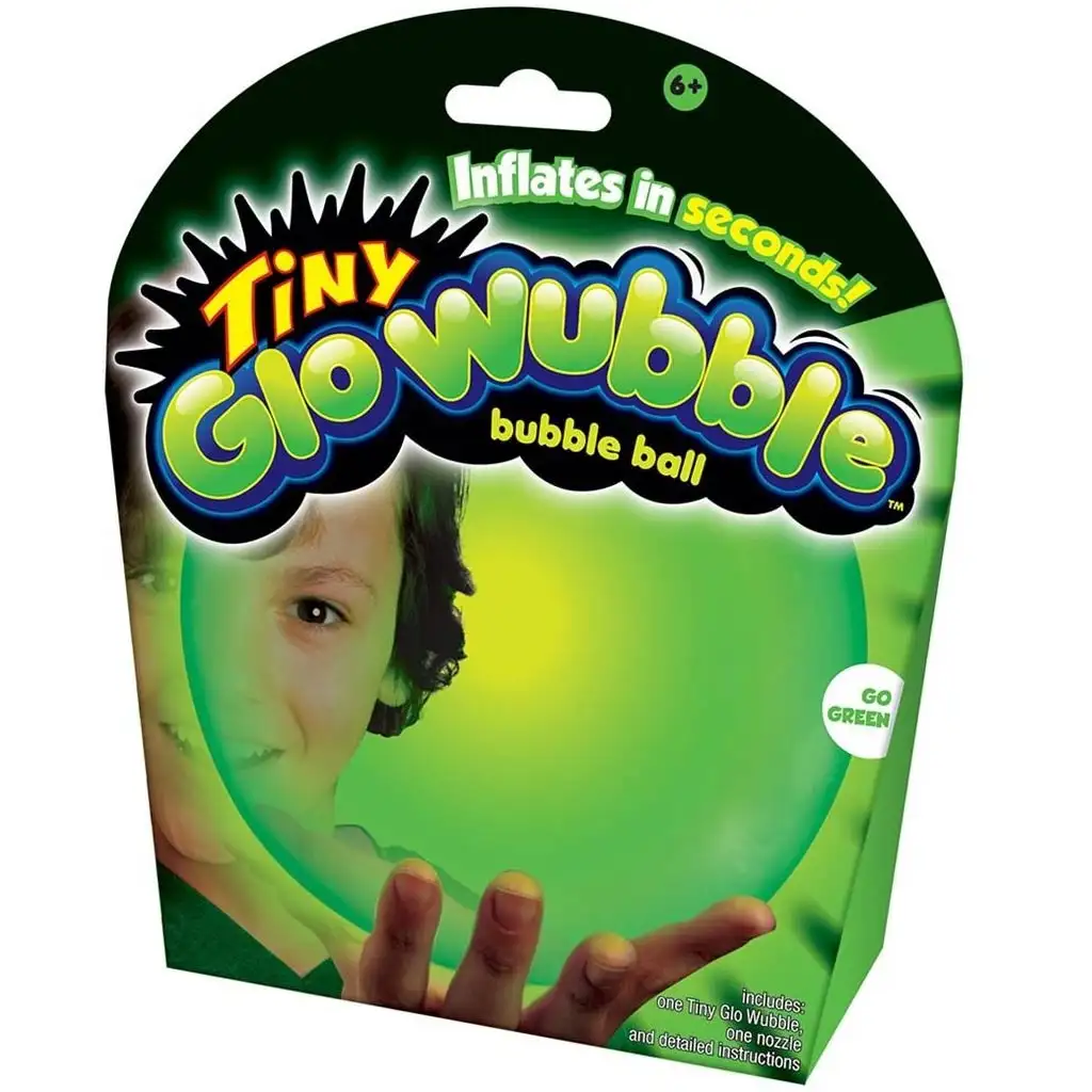Tiny Wubble sötétben világító zöld buboréklabda 30cm kép 1