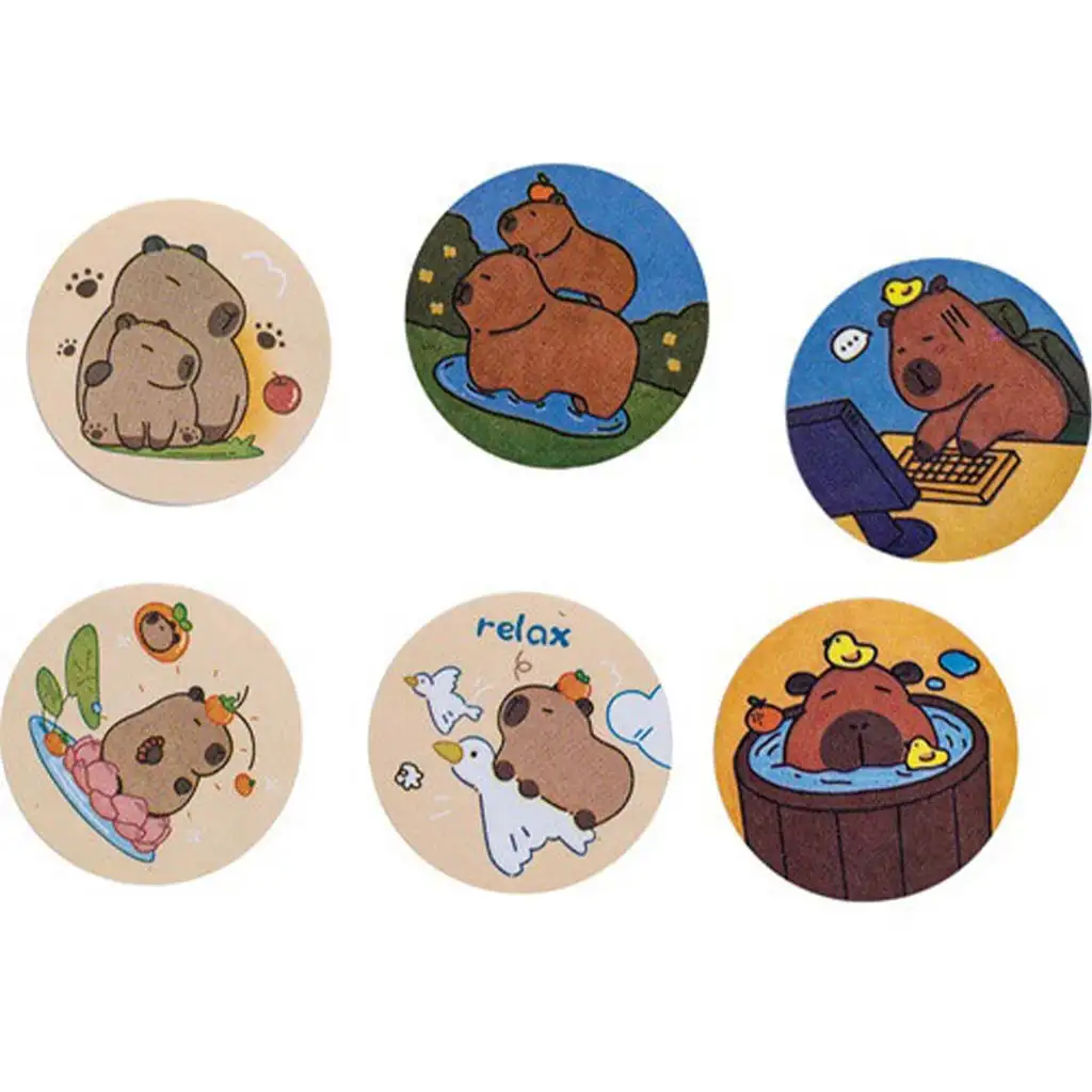 Capybara mini öntapadós jegyzettömb 45x45mm 50db-s többféle 1db kép 1