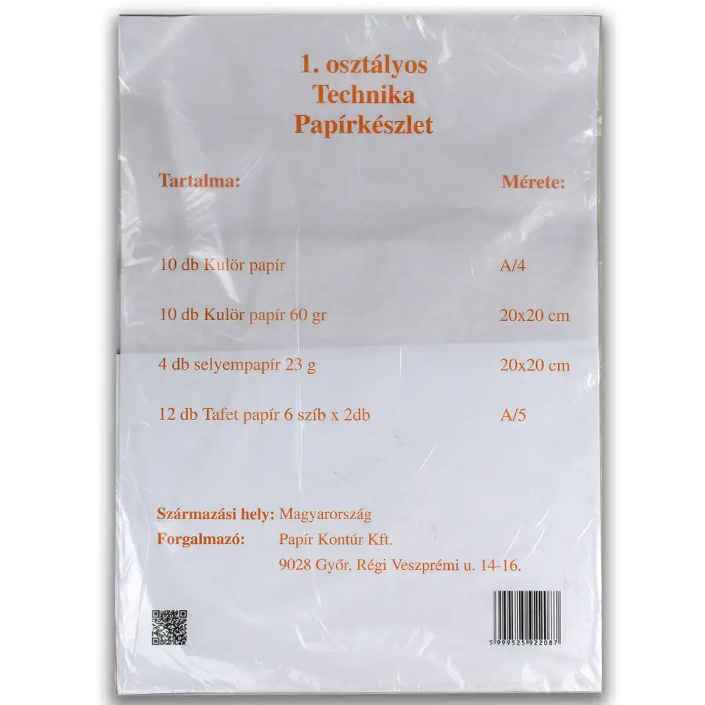 1.osztályos Technika papírkészlet 36db-os kép 1