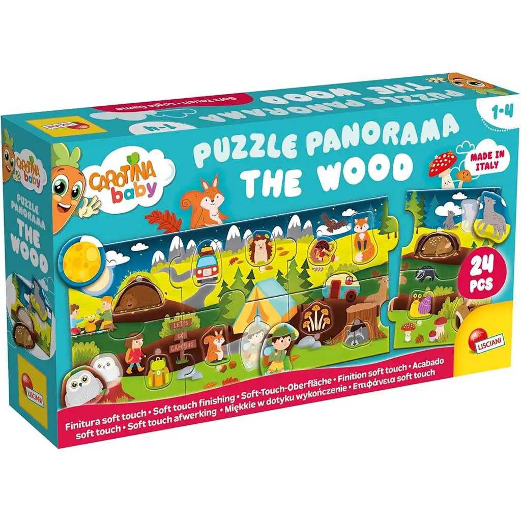 Carotina baby: Az erdő panoráma puzzle 24db-os - Lisciani kép 1
