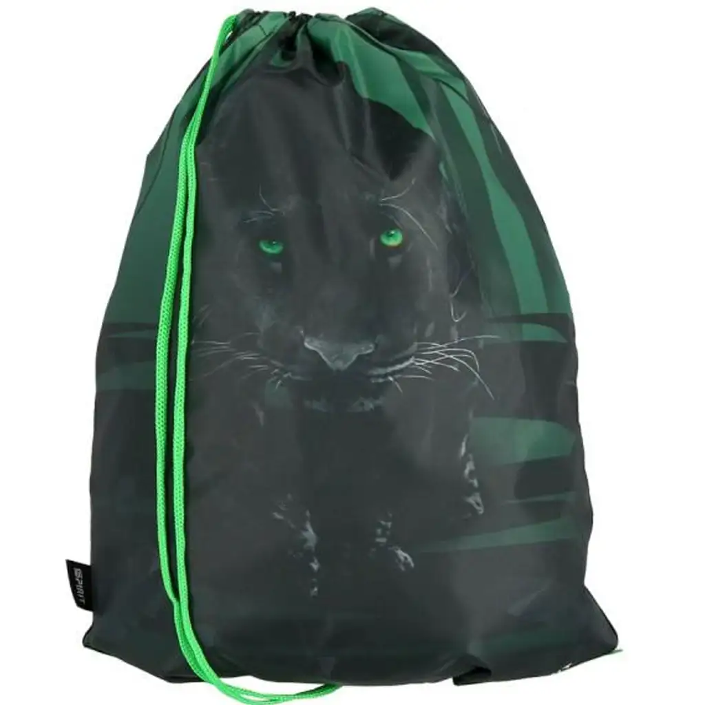 Spirit: Panther fekete párduc mintás tornazsák, sportzsák 33x47cm kép 1