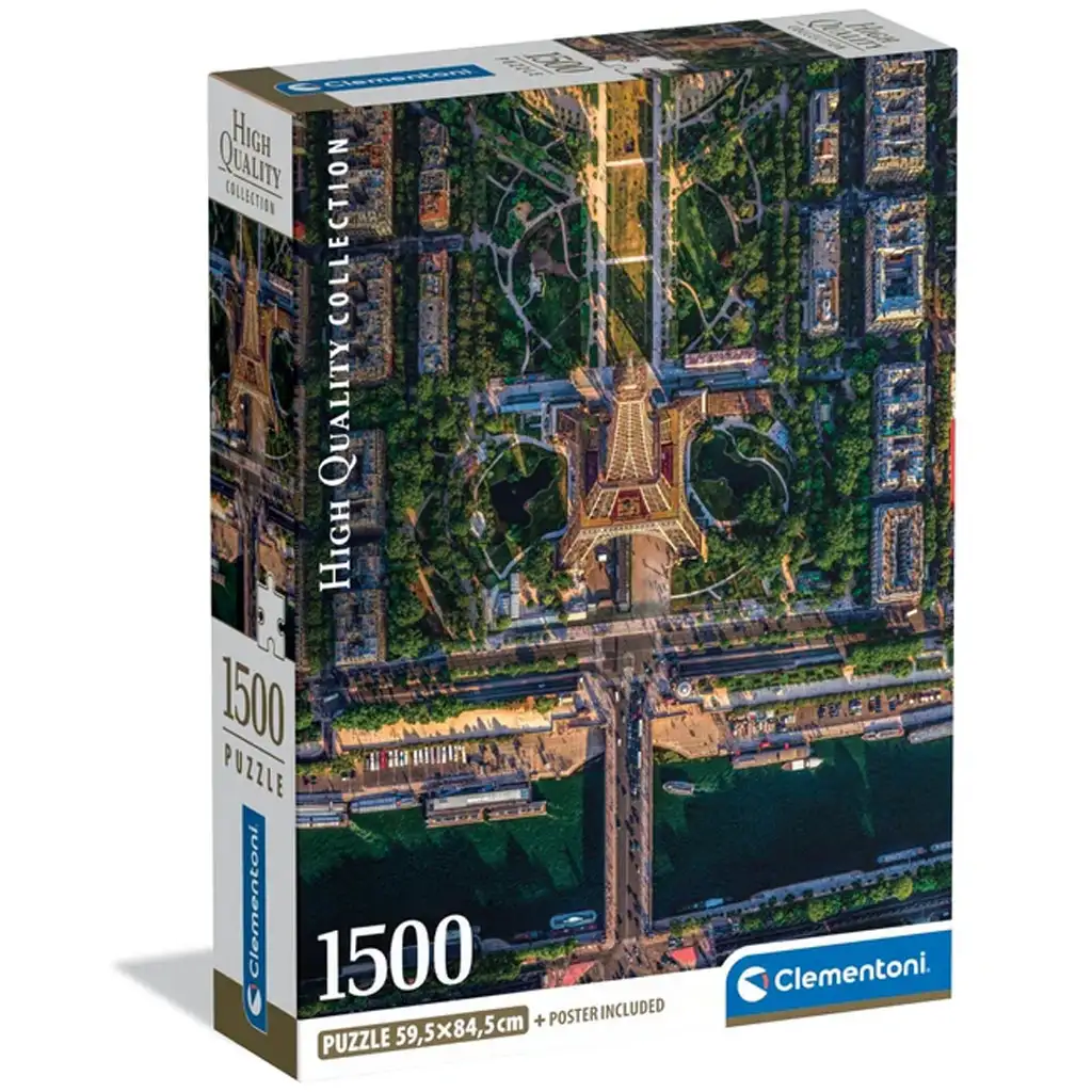 Párizs felett HQC 1500db-os compact puzzle - Clementoni kép 1