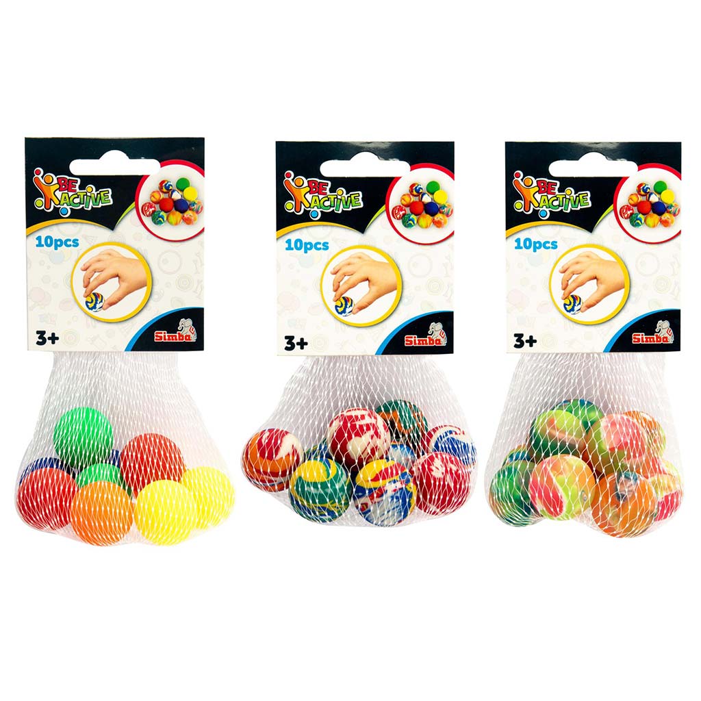Pattogó kis labdák hálóban 10db-os szett többféle 1db - Simba Toys kép 1