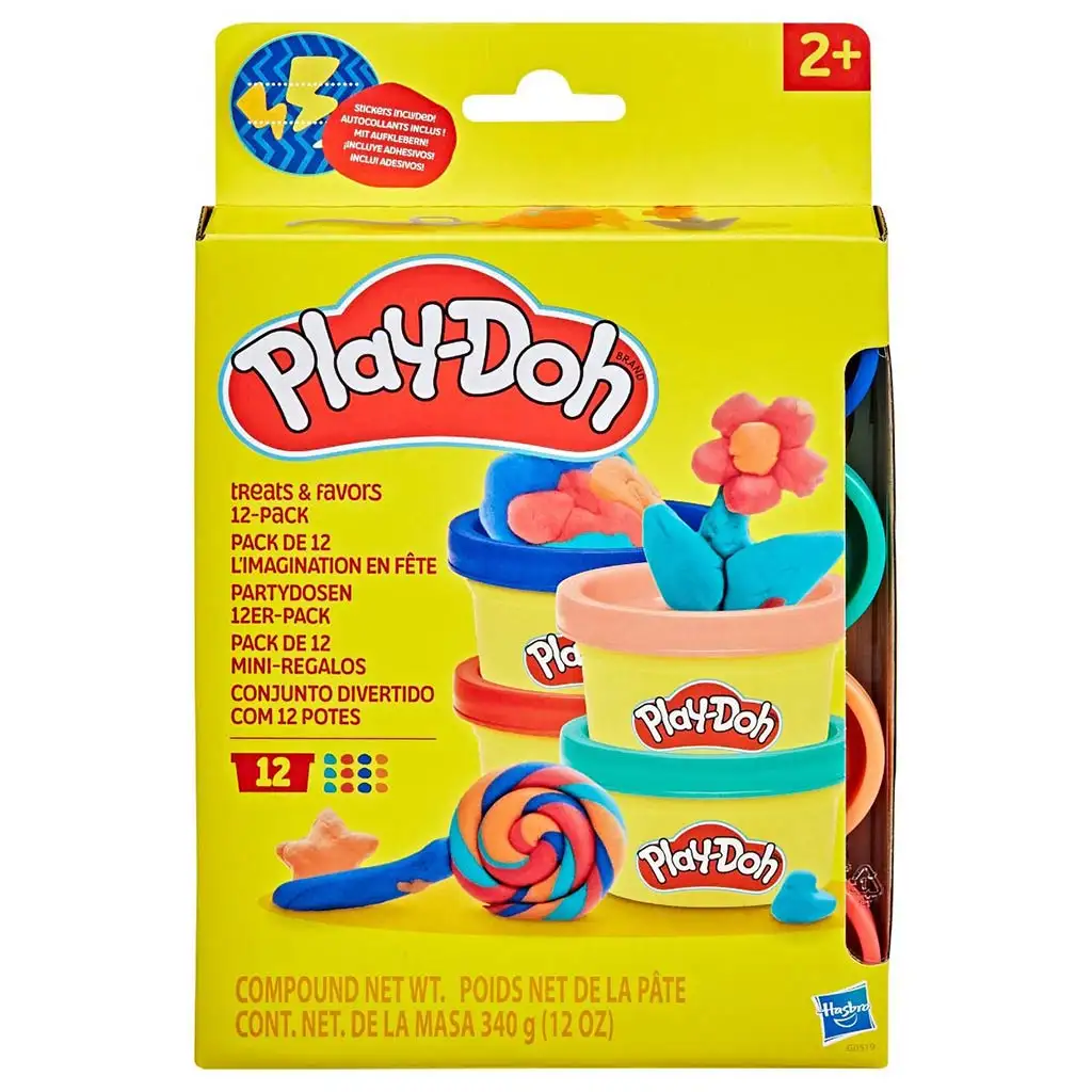 Play-Doh: Csemegék és szívességek játékszett 12db gyurmával - Hasbro kép 1