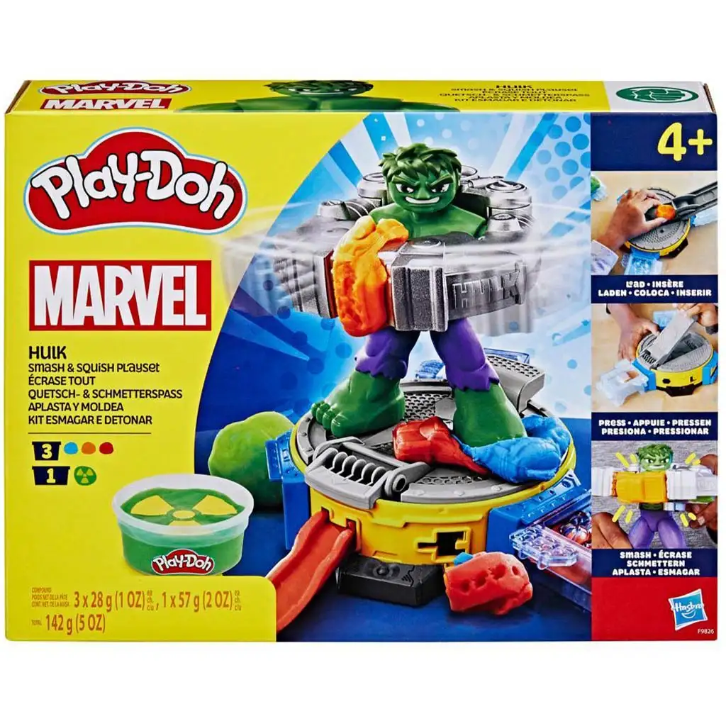 Play-Doh: Marvel Hulk Smash & Squish játékszett - Hasbro kép 1