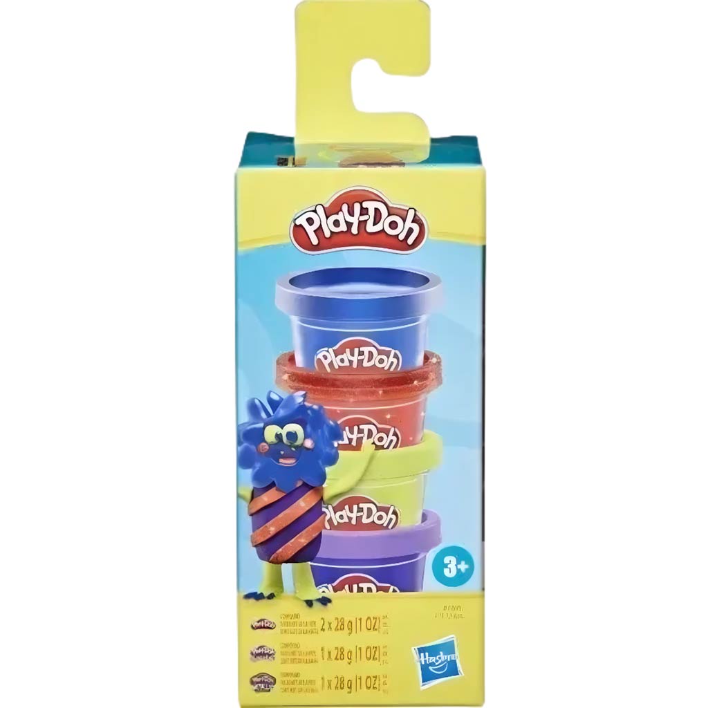 Play-Doh: Szörnyecskés mini 4db-os gyurma szett - Hasbro kép 1