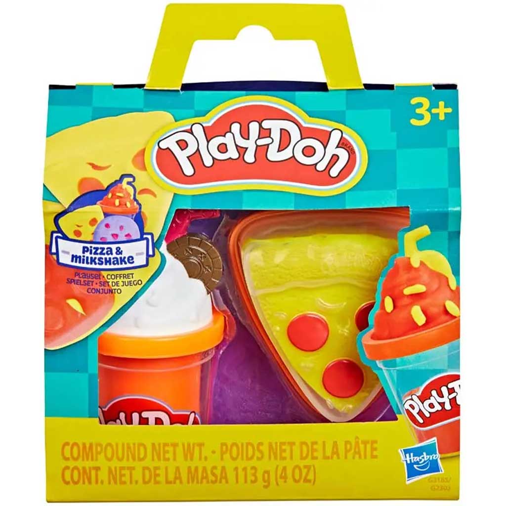 Play-Doh: Treats To Go Pizza és milkshake gyurma szett - Hasbro kép 1