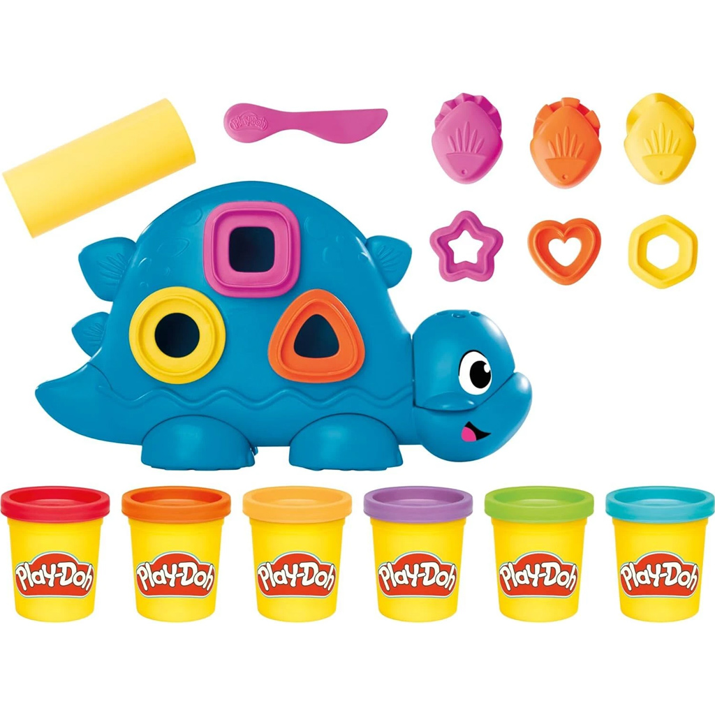 Play-Doh: Formák és színek dínóval gyurma szett 340gr - Hasbro kép 2