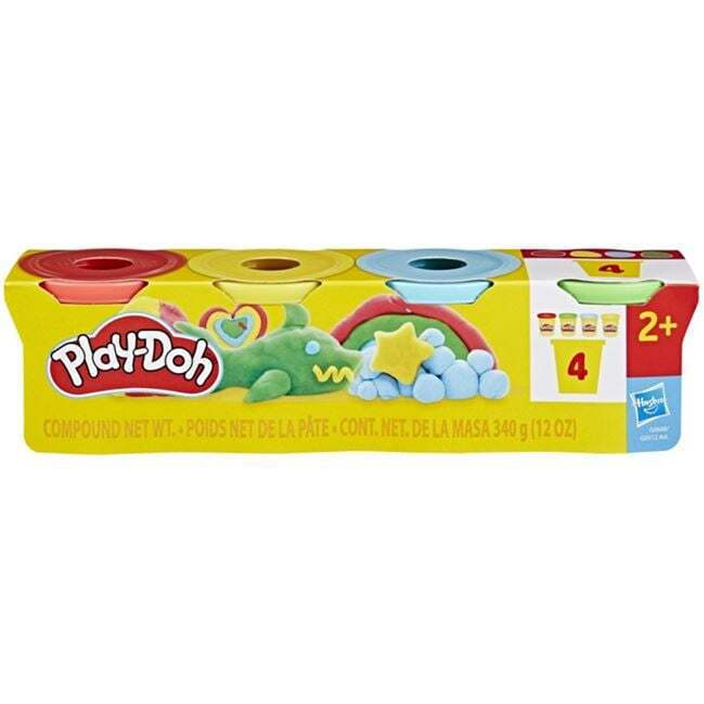 Play-Doh: Tégelyes 4db-os gyurma szett 340gr - Hasbro kép 1
