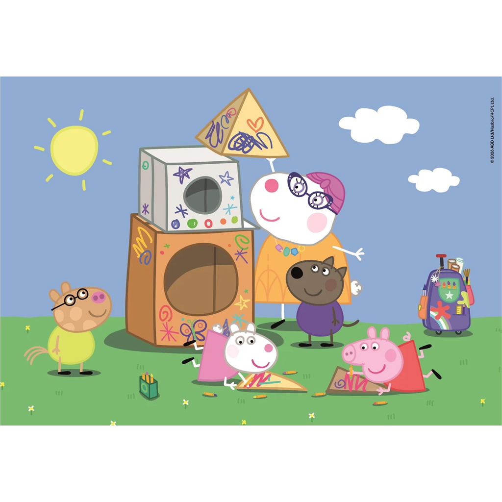 Peppa Malac 2x60db-os Supercolor puzzle - Clementoni kép 2