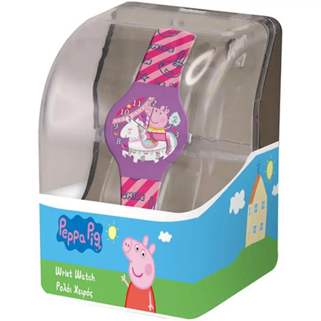 Peppa malac analóg karóra műanyag díszdobozban kép 1