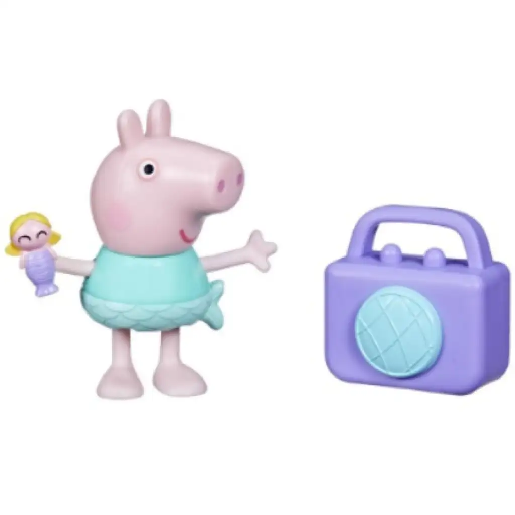 Peppa malac: Peppa malac sellő ruhában rádióval figura szett - Hasbro kép 1