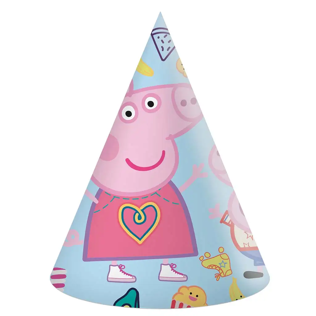 Peppa malac party kalap – 6 db-os szett kép 1