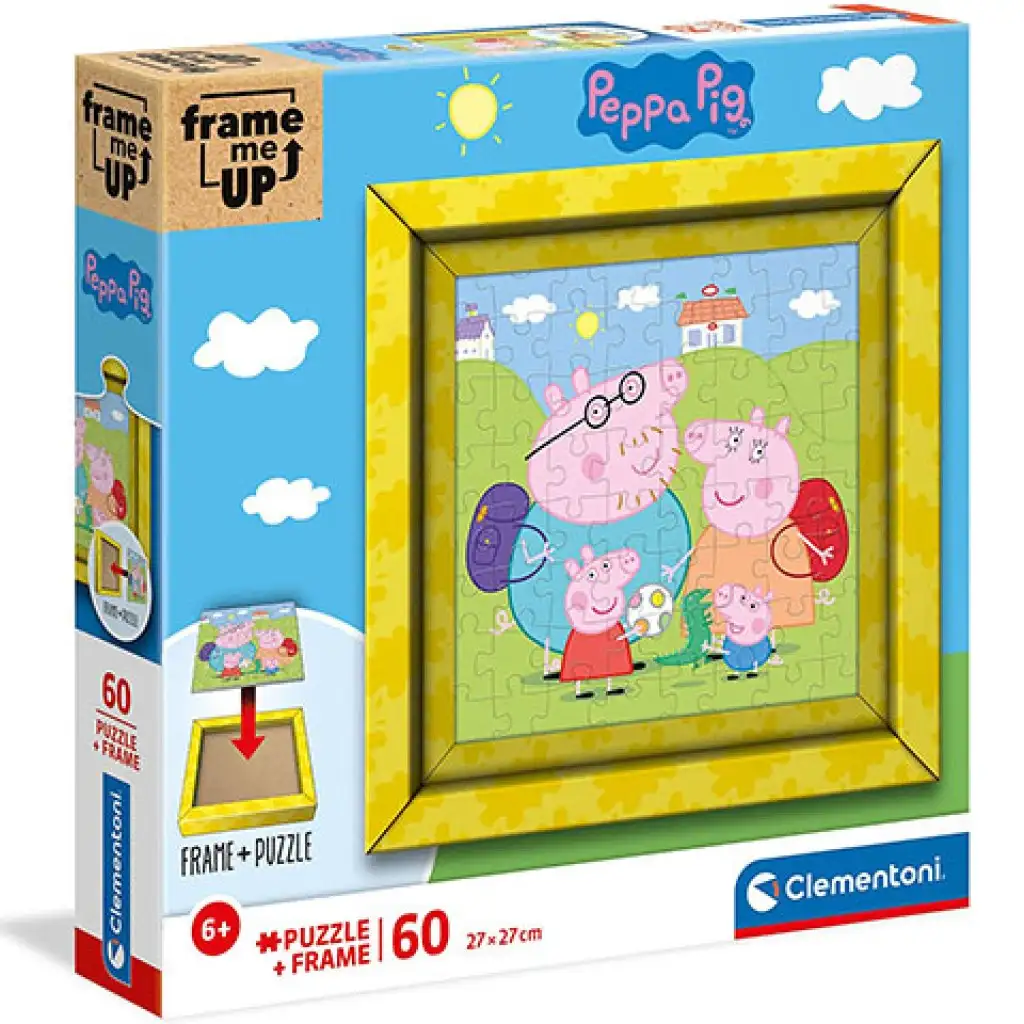 Peppa malac keretes puzzle 60db-os - Clementoni kép 1