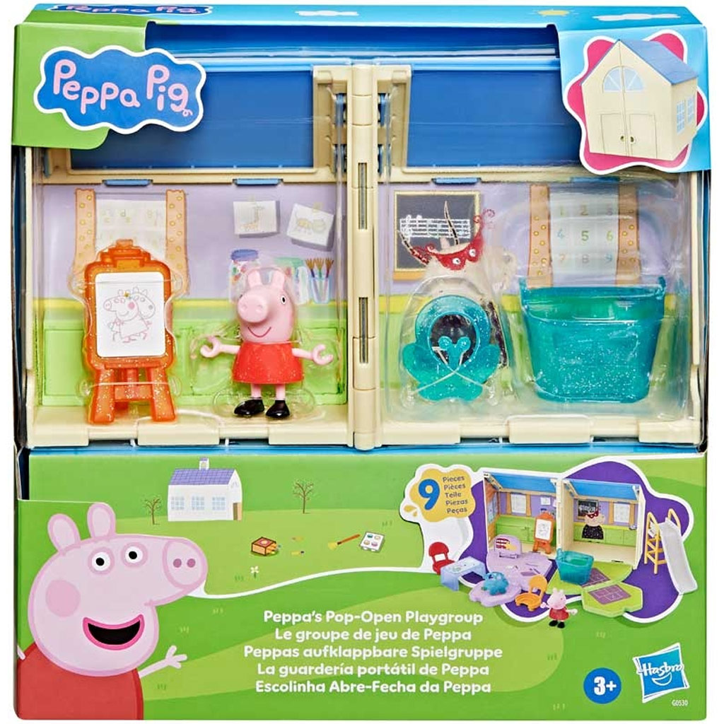Peppa Malac: Peppa kinyitható ovis csoportja játékszett - Hasbro kép 1