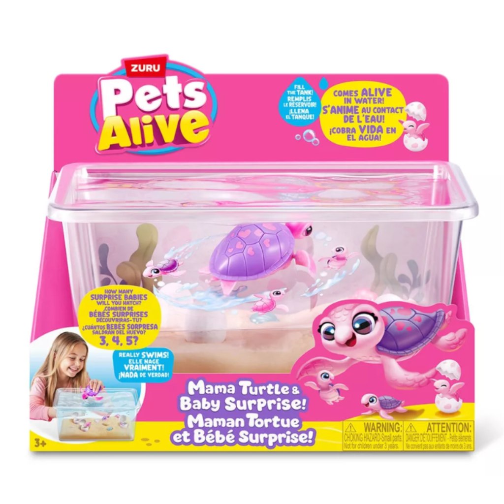 Pets Alive Mama és bébi teknős játékszett kép 1