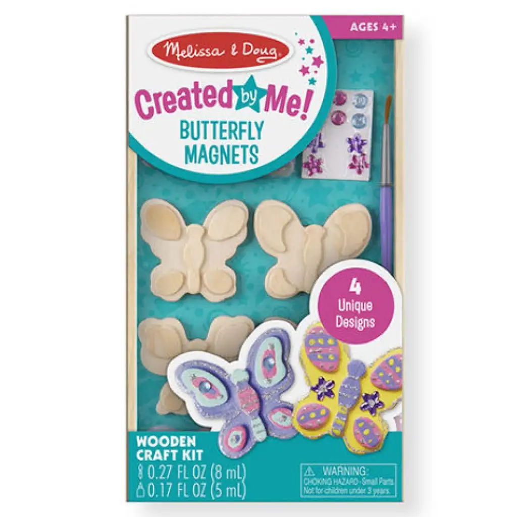 Pillangók fa hűtőmágnes készítő - Melissa & Doug kép 1