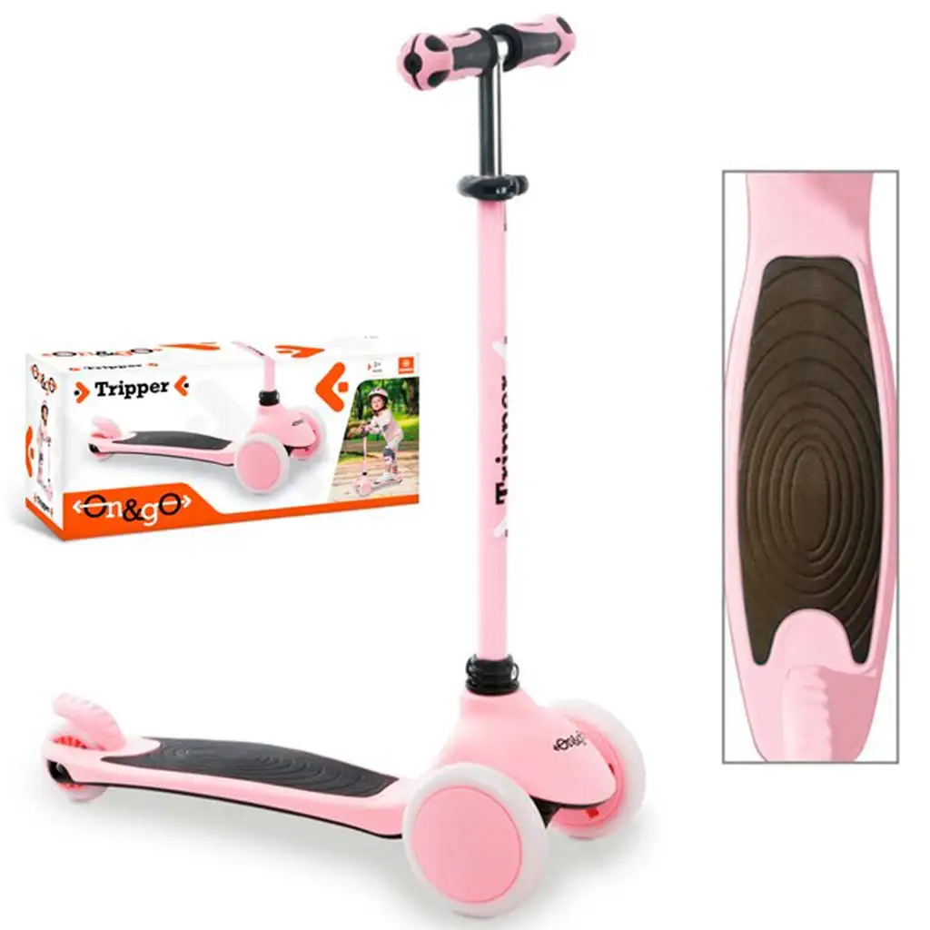 On and Go pink háromkerekű roller - Mondo Toys kép 1