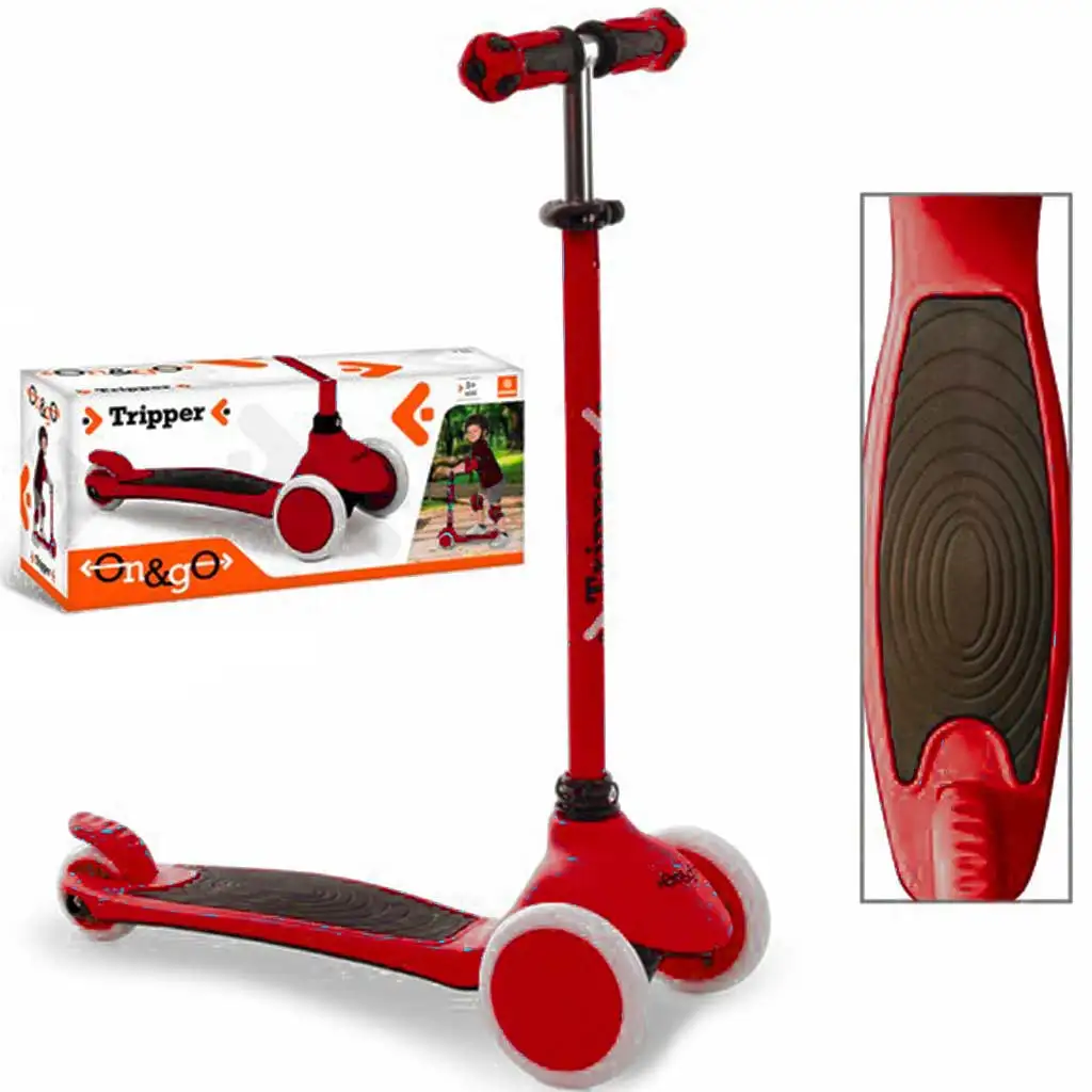 On and Go piros háromkerekű roller - Mondo Toys kép 1