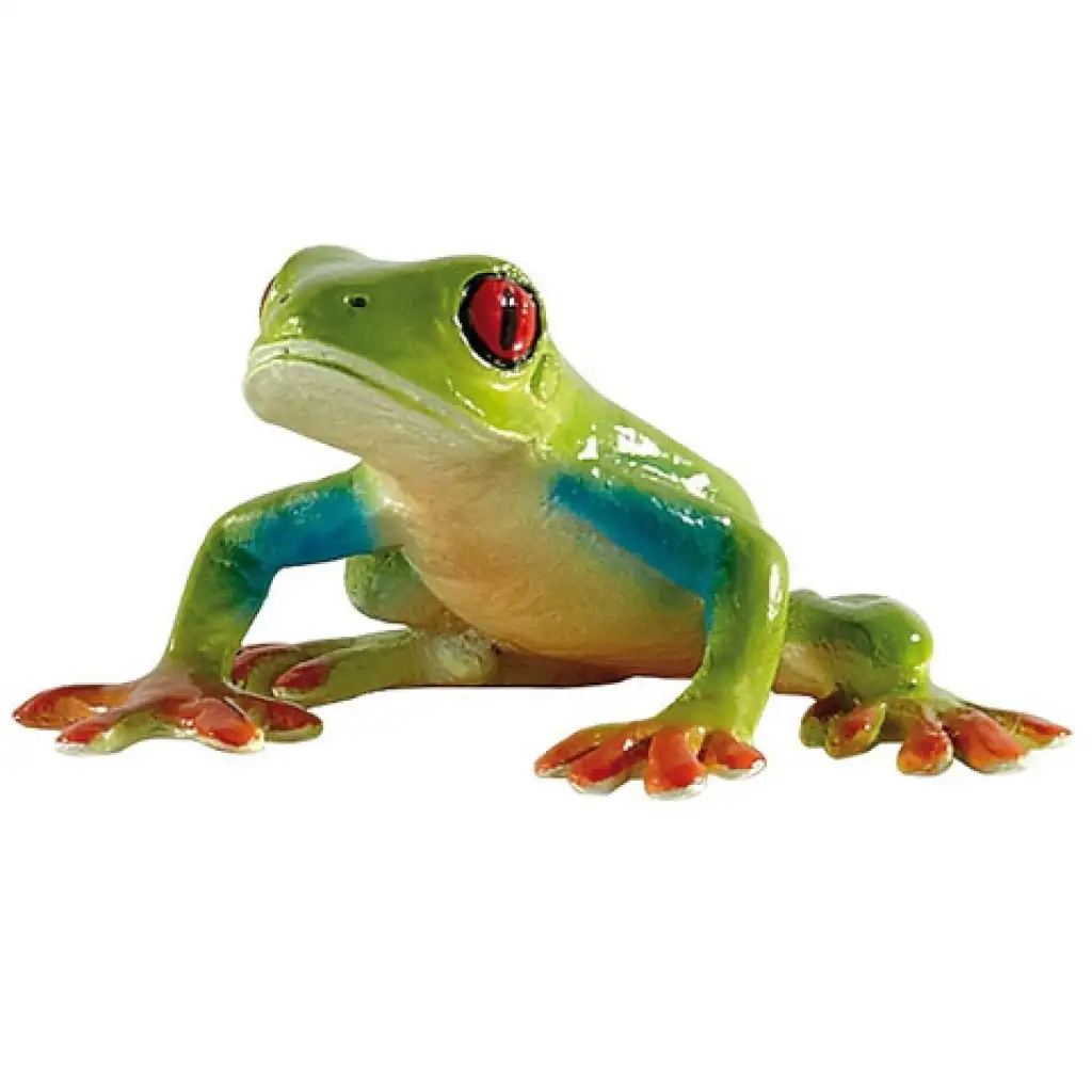 Vörösszemű levelibéka játékfigura - Bullyland kép 1