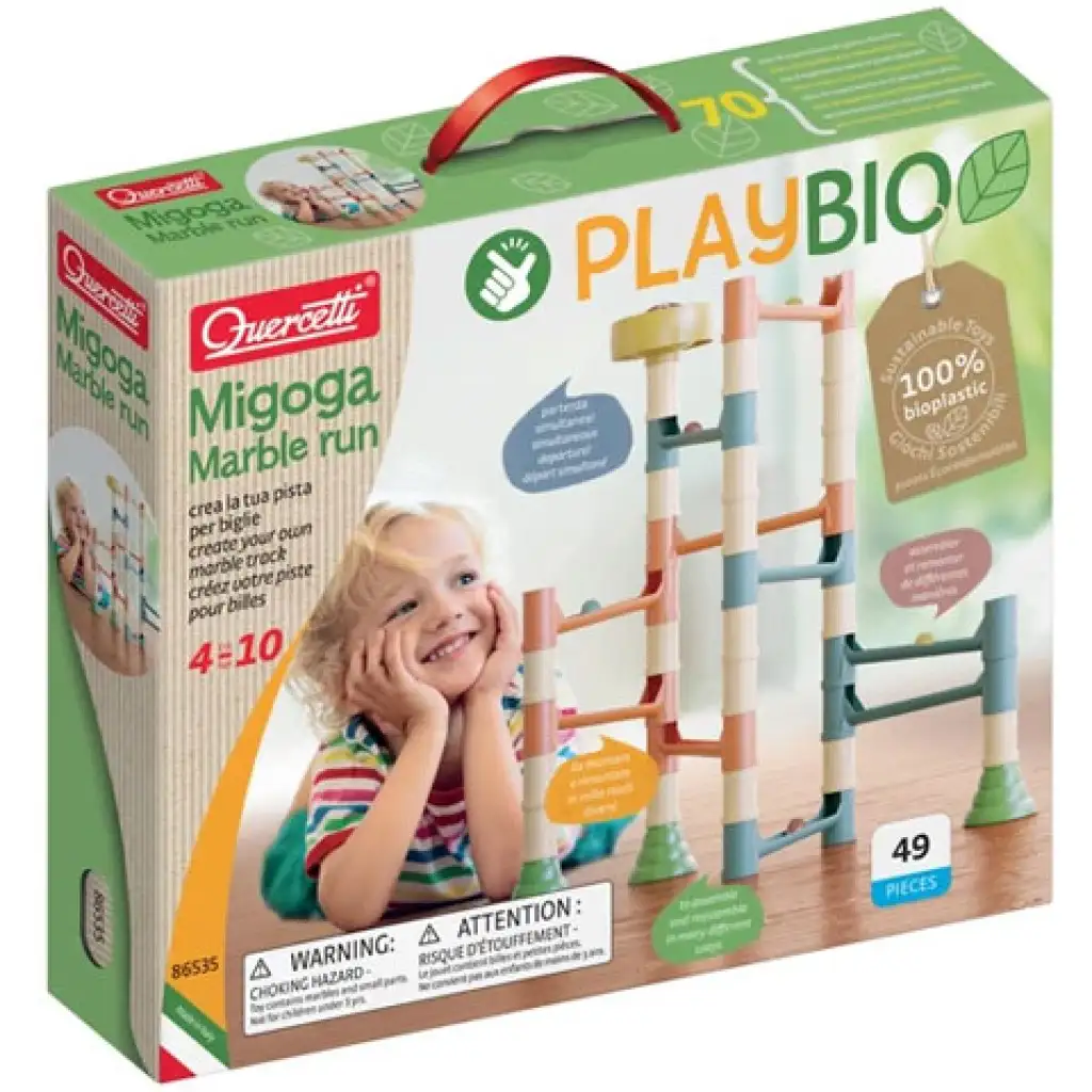 Quercetti: Play Bio Migoga Marble golyópálya 46db-os kép 1