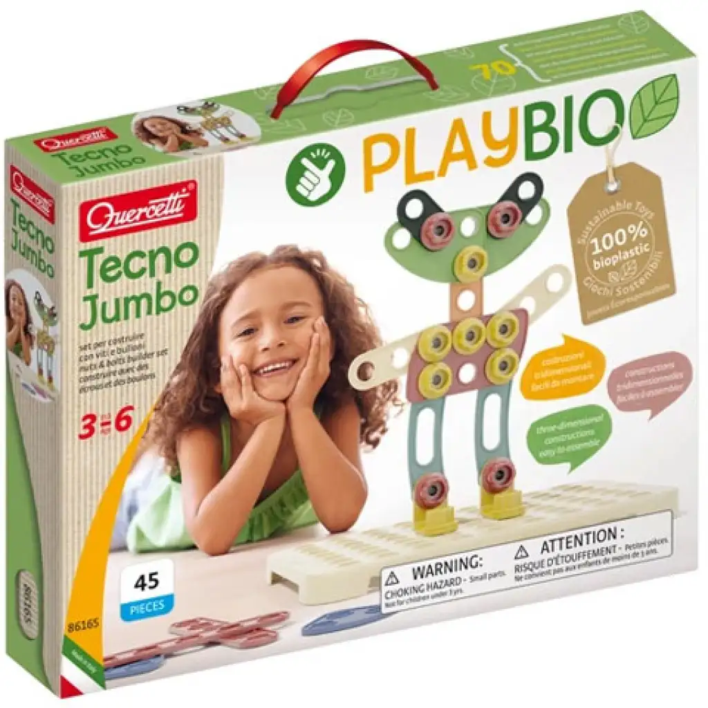 Quercetti: Play Bio Tecno Jumbo építőjáték 42db-os kép 1