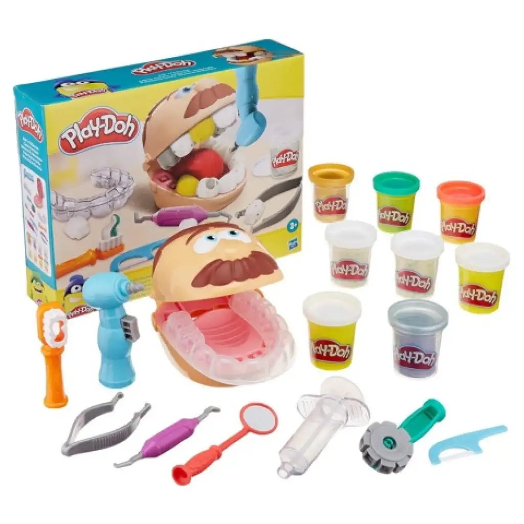 Play-Doh: Dr. Drill N Fill fogorvosi gyurmaszett kiegészítőkkel - Hasbro kép 2