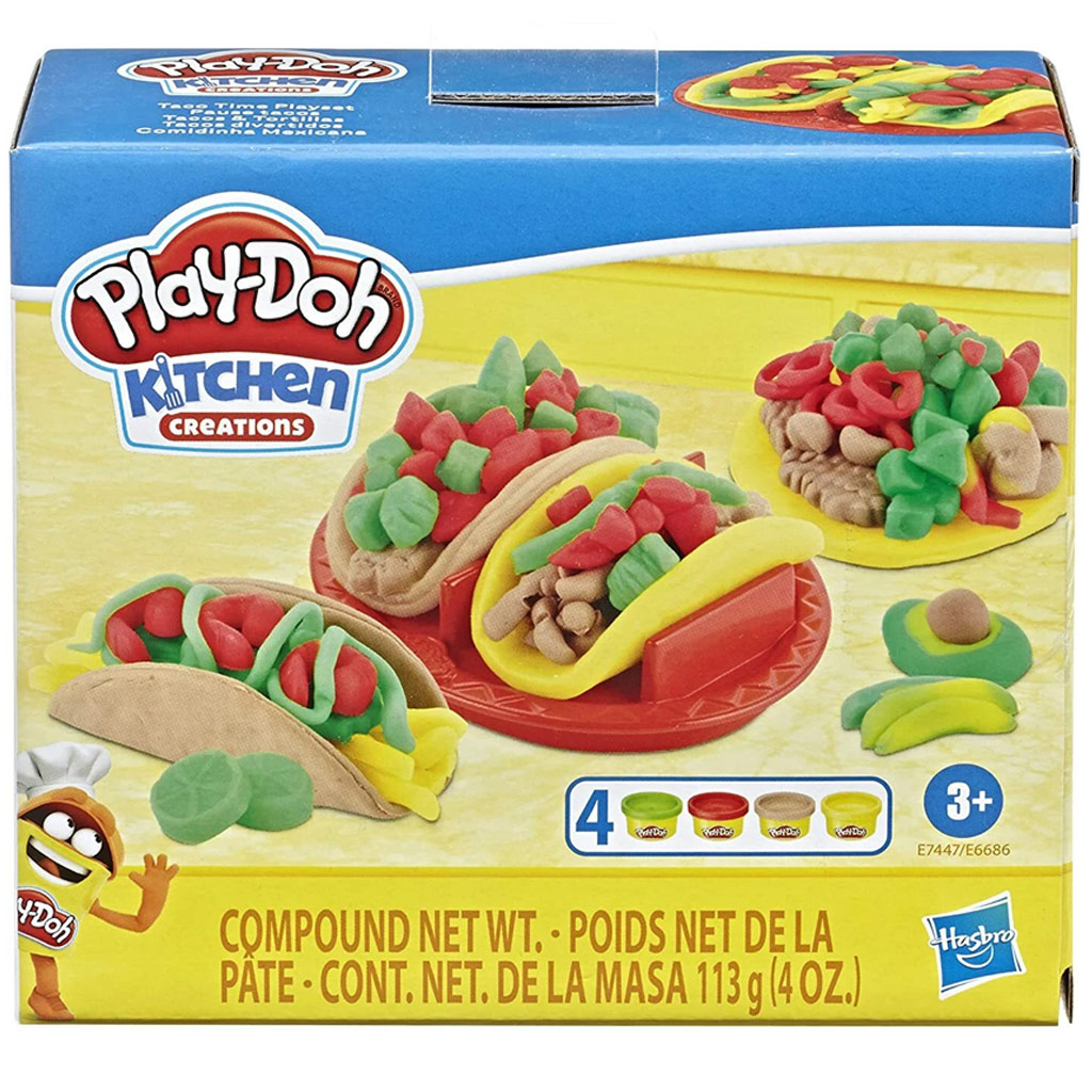 Play-Doh: Kitchen Creations Taco time játékszett 4db gyurmával - Hasbro kép 1