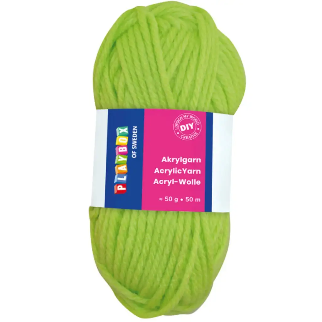 PlayBox: Akril fonal 50g-os 50m-es zöld színben kép 1