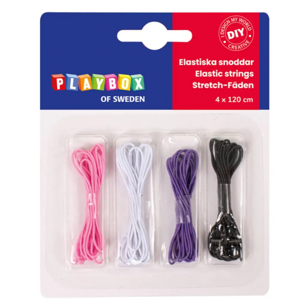 PlayBox: Elasztikus zsinórok 1mm-es vastagsággal 4 színváltozatban kép 1