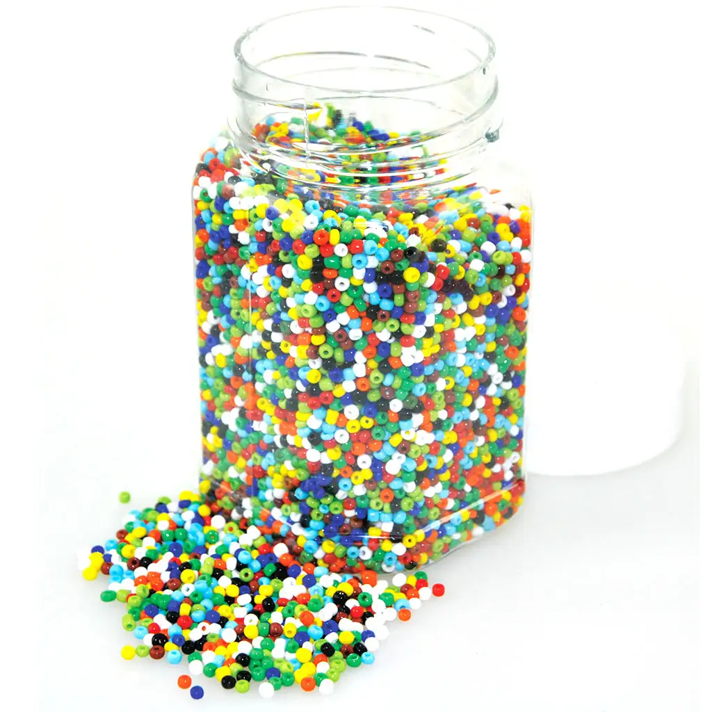 PlayBox: Fűzhető színes műanyag gyöngyök 2-3 mm 500g-os csomag kép 1