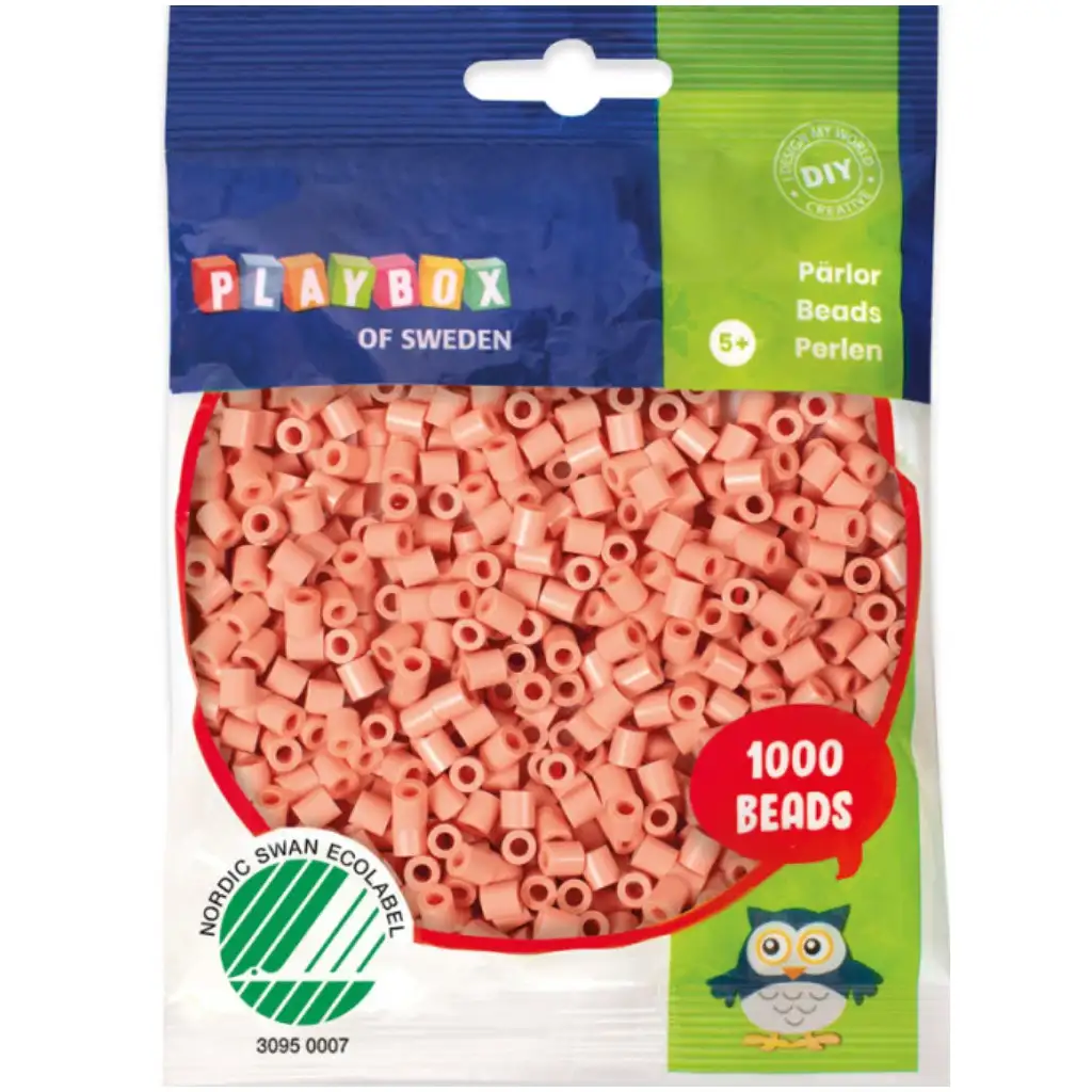 PlayBox: 5mm-es MIDI vasalható gyöngy 1000db-os halványpink kép 1