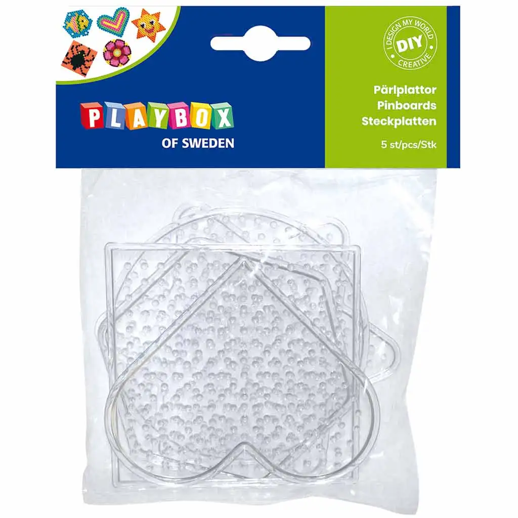 PlayBox: 5mm-es MIDI vasalható gyöngy alap formák 3db-os csomag kép 1